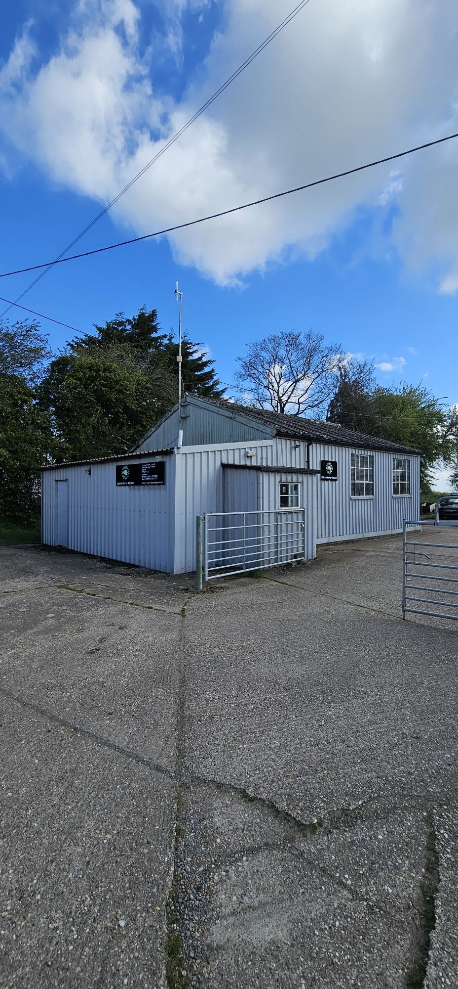 The Colkirk Motor Repairs workshop unit and yard